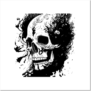 detailed skull Posters and Art